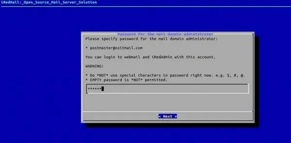 Nhập mật khẩu database
